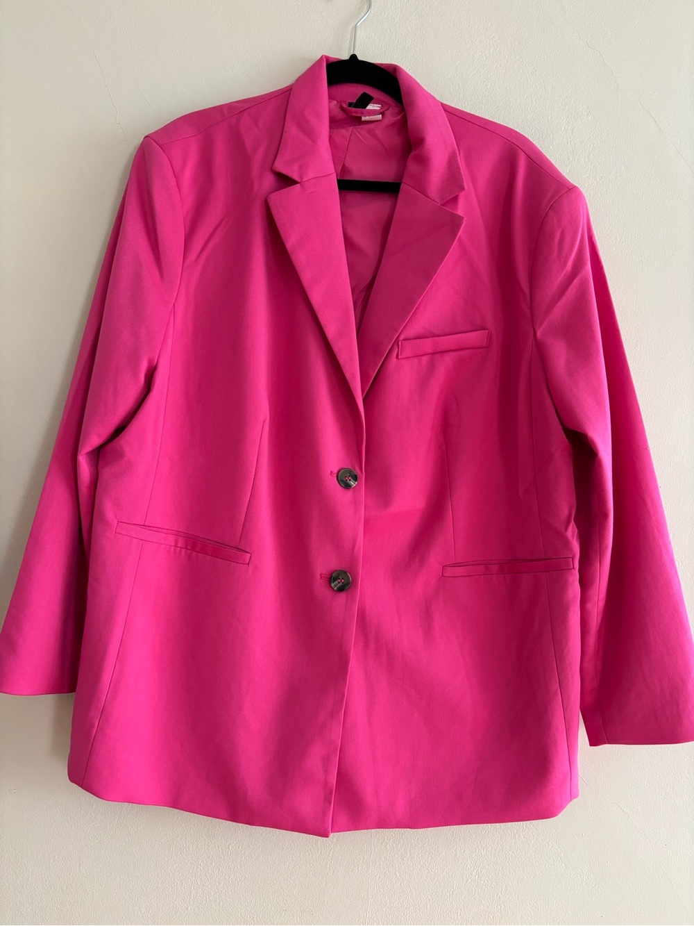 H&M Bright Pink Tailored Blazer